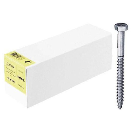 Wkręty do drewna DIN 571 ocynk 10x90mm 100szt E-NORMpro