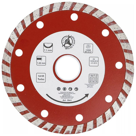 Tarcza tnąca turbo Ø 115 mm do materiałów budowlanych, BGS Diy 3941