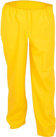 Spodnie przeciwdeszczowe wodoodporne r. XXXL żółte
