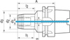 Uchwyt zaciskowy hydrauliczny G2,5 HSK-A63 6x150 Fortis