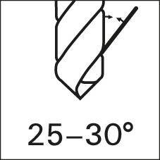 Wiertło krótkie DIN6539 pełnowęglikowe, niepowlekane,typ N, chwyt cylindryczny 2,60mm FORMAT