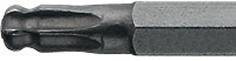 Klucz trzpieniowy, kątowy długi, fosforanowany, z kulista główka T25x mm Wiha