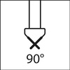 Pogłębiacz stożkowy DIN335 HSS, kształt C, chwyt cylindryczny 90°, 23mm FORMAT