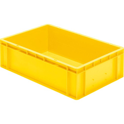 Skrzynka transportowa 600 x 400 x 175 mm żółta TK 600/175-0 LA-KA-PE