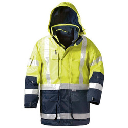 Kurtka ostrzegawcza robocza 4w1 ocieplana L