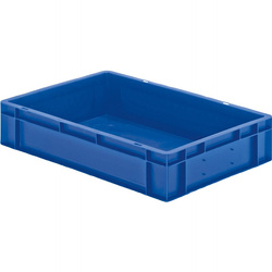 Skrzynka transportowa 600 x 400 x 120 mm niebieska TK 600/120-0 LA-KA-PE