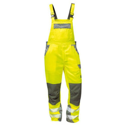 Ogrodniczki spodnie robocze ostrzegawcze Colmar rozmiar 60 żółto-szary