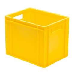 Skrzynka transportowa 400 x 300 x 320 mm żółta TK 400/320-0 LA-KA-PE