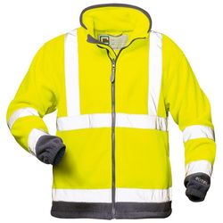 Ostrzegawcza kurtka polarowa Valentin rozmiar 2XL żółty/granatowy