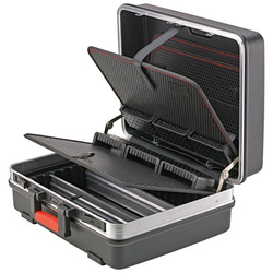 Walizka narzędziowa 470 x 365 x 200 mm, ABS, z tablicą i modułami wtykowymi, FORMAT