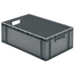 Skrzynka transportowa 600 x 400 x 210 mm szara TK 600/210-0 LA-KA-PE