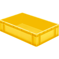 Skrzynka transportowa 600 x 400 x 145 mm żółta TK 600/145-0 LA-KA-PE
