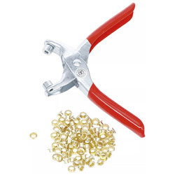 Szczypce do zatrzasków 4,5 mm w zestawie z zatrzaskami 100 szt., BGS Diy 75830