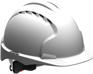 Hełm ochronny EVO3 z zamkiem obrotowym EN 397 biały JSP