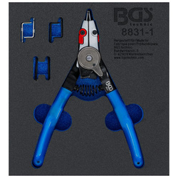Szczypce do wewnętrznych/zewnętrznych pierścieni rozprężnych wymienne końcówki 180 mm, BGS 8831-1