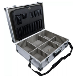Aluminiowa walizka narzędziowa 460 x 340 x 150 mm - pusta, BGS 3304
