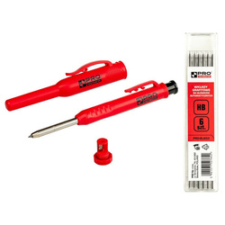 Ołówek automatyczny z kaburą + wkłady grafitowe 2,8mm 6 sztuk PRO (PRO-BL602)