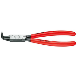 Szczypce zgięte do pierścieni osadniczych sprężynujących Ø 85-140 mm z rękojeściami powlekanymi tworzywem sztucznym KNIPEX 
44 21 J41