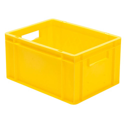 Skrzynka transportowa 400 x 300 x 210 mm żółta TK 400/210-0 LA-KA-PE