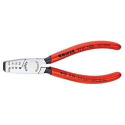Szczypce do zgniatania tulejek kablowych z rękojeściami powlekanymi tworzywem sztucznym 145 mm KNIPEX 97 61 145 A