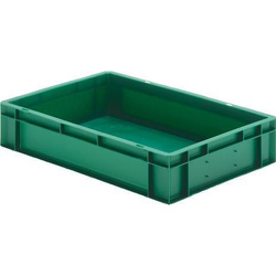 Skrzynka transportowa 600 x 400 x 120 mm zielona TK 600/120-0 LA-KA-PE