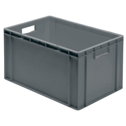 Skrzynka transportowa 600 x 400 x 320 mm szara TK 600/320-0 LA-KA-PE