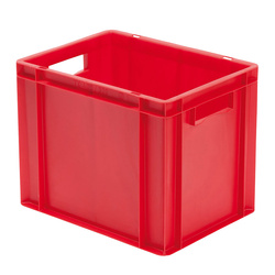 Skrzynka transportowa 400 x 300 x 320 mm czerwona TK 400/320-0 LA-KA-PE
