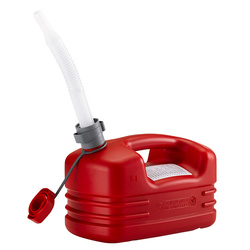 Kanister plastikowy na paliwo benzynę 5L z rurką elastyczną PRESSOL