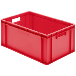 Skrzynka transportowa 600 x 400 x 270 mm czerwona TK 600/270-0 LA-KA-PE