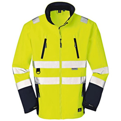 Kurtka Pittsburgh softshell fluorescencyjny żółty/granatowy rozmiar XL