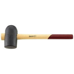 Młotek gumowy, wielkość 2B 64mm, czarny FORMAT