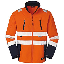 Kurtka Pittsburgh softshell fluorescencyjny pomarańcz/granat rozmiar 2XL