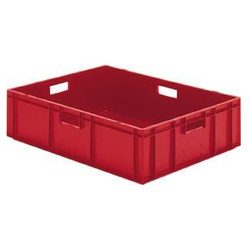 Skrzynka transportowa 800 x 600 x 210 mm czerwona TK 800/210-0 LA-KA-PE