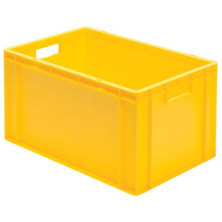 Skrzynka transportowa 600 x 400 x 320 mm żółta TK 600/320-0 LA-KA-PE