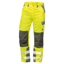 Spodnie robocze ostrzegawcze Paris rozmiar 58 żółto-szary