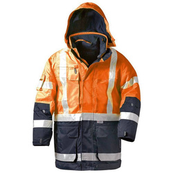 Kurtka ostrzegawcza robocza 4w1 ocieplana L