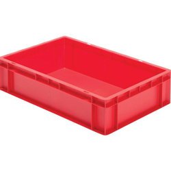 Skrzynka transportowa 600 x 400 x 145 mm czerwona TK 600/145-0 LA-KA-PE