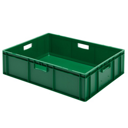 Skrzynka transportowa 800 x 600 x 210 mm zielona TK 800/210-0 LA-KA-PE