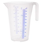 Przezroczysty dzbanek z miarką 2 l z polipropylenudo olejów i kwasów PRESSOL