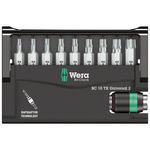 Zestaw bitów TORX® z uchwytem Rapidator Bit-Check 10 TX Universal 2 Wera