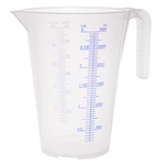 Przezroczysty dzbanek z miarką 3 l z polipropylenudo olejów i kwasów PRESSOL