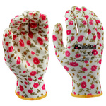 Rękawice robocze ogrodowe poliestrowo-nitrylowe PRO rozmiar 6