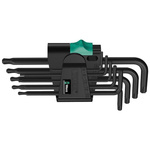 Zestaw kluczy trzpieniowych do śrub TORX 967 PKL/9 z końcówką kulistą Wera