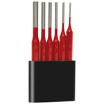 Zestaw wybijaków zawleczek 6-częściowy, w stojaku z tworzywa sztucznego FORMAT