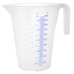 Przezroczysty dzbanek z miarką 5 l z polipropylenudo olejów i kwasów PRESSOL
