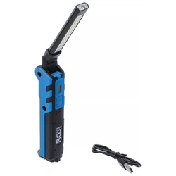 Akumulatorowa latarka przegubowa LED COB 5 W, BGS 85334