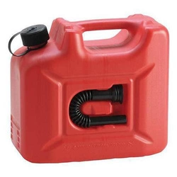 Kanister na paliwo z tworzywa sztucznego 10 l, kolor czerwony Hünersdorff