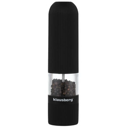 Młynek elektryczny do przypraw z podświetleniem, czarny, Klausberg