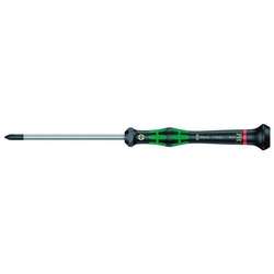 Wkrętak precyzyjny krzyżakowy Phillips PH1 x 80 mm z końcówką BlackPoint  2050 Wera