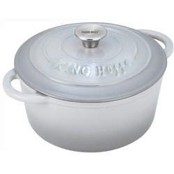 Garnek z pokrywą żeliwo Ø24cm 4l szary KINGHoff